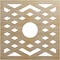 Ekena Millwork Chevron Wood Fretwork Pierced Ceiling Medallion, Hickory, 18"OD x 4 5/8"ID x 1/4"T CMWP18X18X0250CHHI - alternate 1